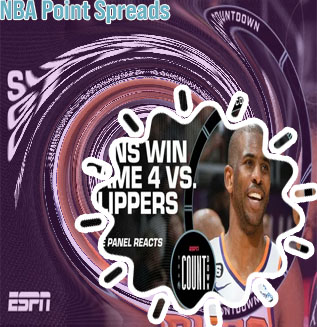 Nba game spreads today